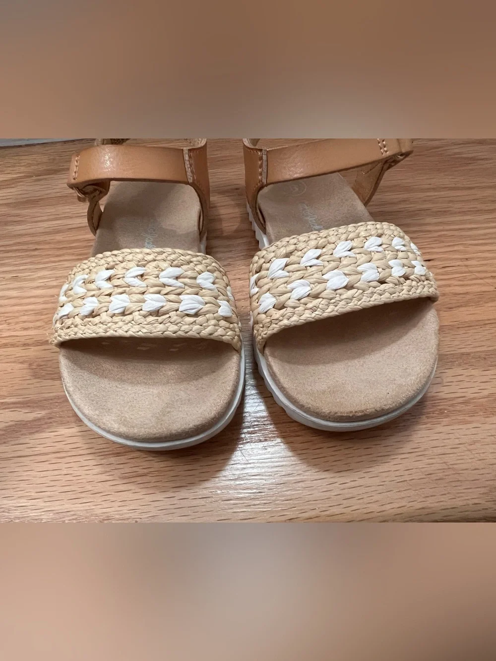 Cat & Jack Casual Footbed Sandals Natural size 8T